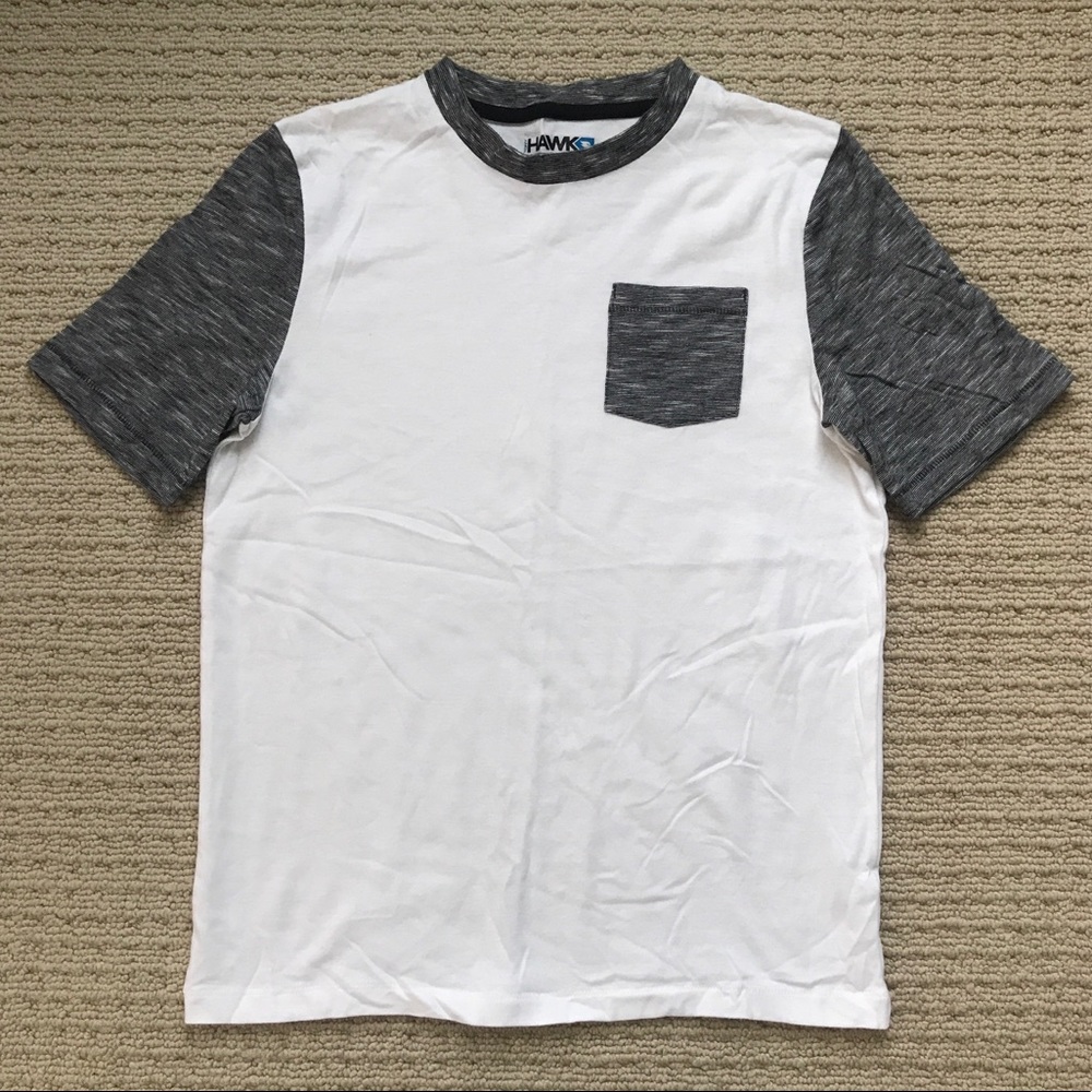Unworn! Tony Hawk White & Gray Pocket Crewneck Tee